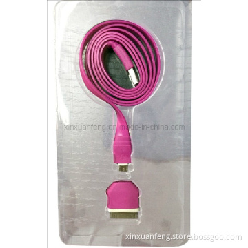 Flat USB Data Cable (micro to apple) (XF-UC-051)